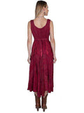 Scully BURGUNDY LACE FRONT DRESS - Scully Leather - Flyclothing LLC