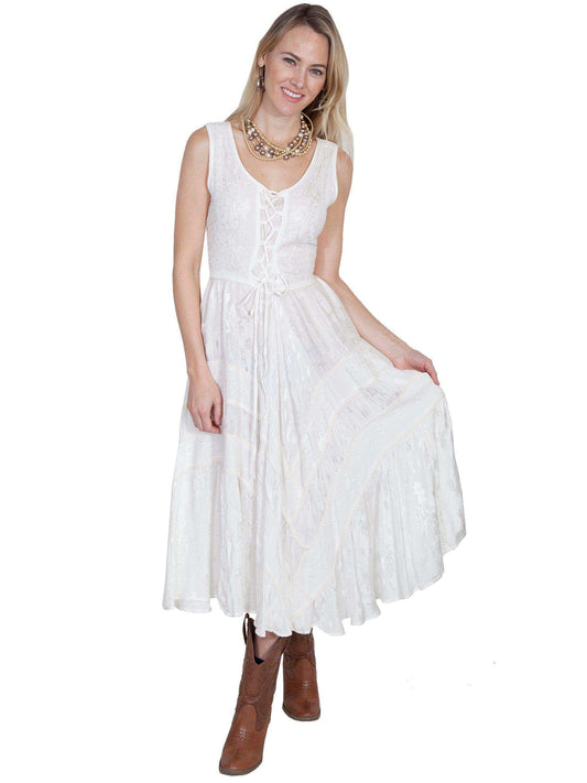 Scully IVORY LACE FRONT DRESS - Scully Leather - Flyclothing LLC