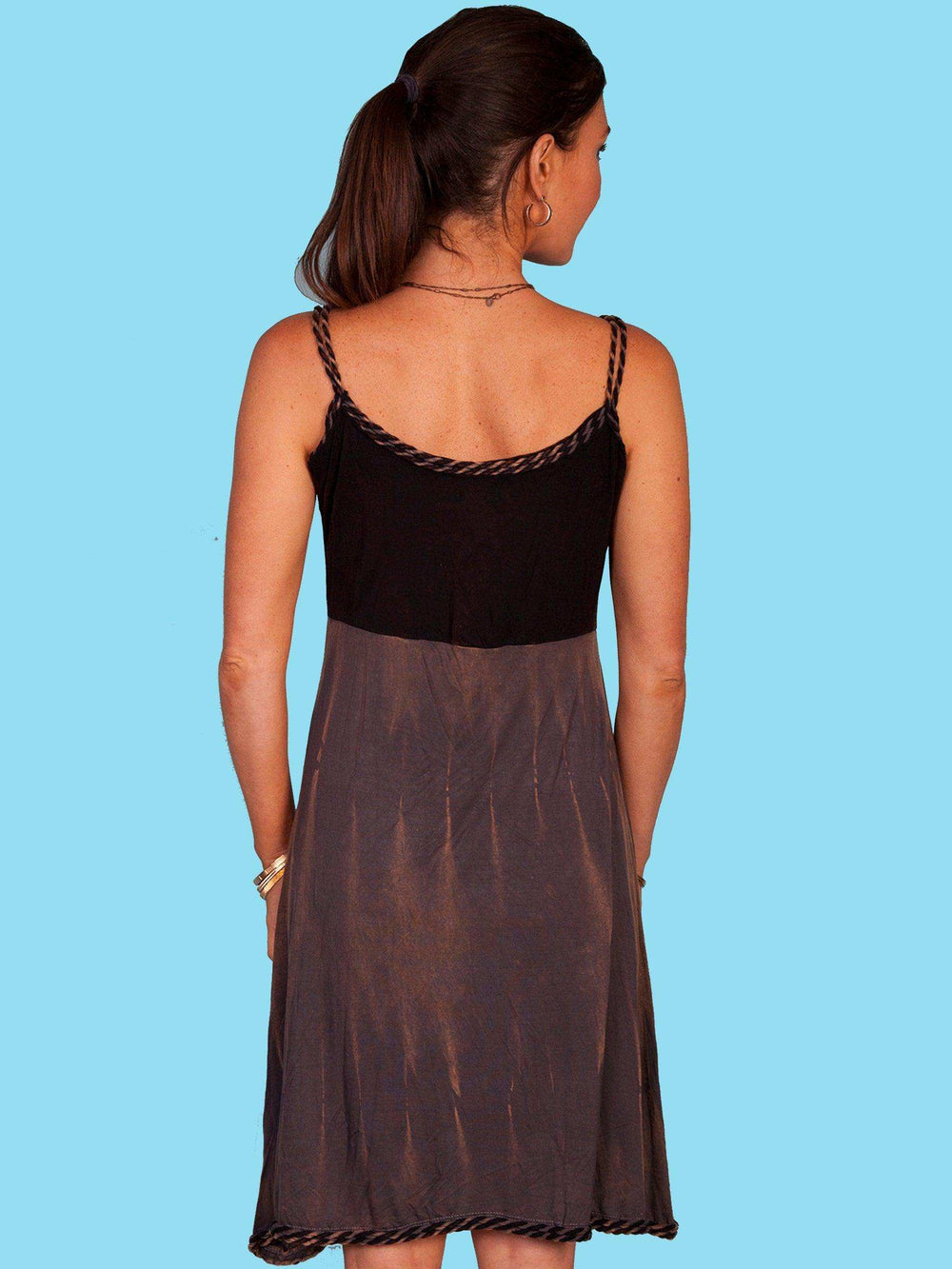 Scully BLACK COTTON EMB. DRESS - Scully Leather - Flyclothing LLC