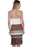 Scully TAN MICROFIBER FRINGE SKIRT W/TAPING - Scully Leather - Flyclothing LLC