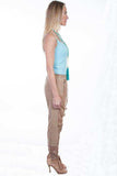 Scully SAND CHIFFON PANEL/LACE BOTTOM PANTS - Scully Leather - Flyclothing LLC