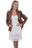 Scully NATURAL TIERED LACE SKIRT(ELASTIC WAISTBAND) - Scully Leather - Flyclothing LLC