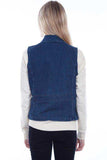 Scully DENIM VEST W/PRINCESS SEAMS - Scully Leather - Flyclothing LLC