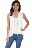 Scully IVORY LACE KNIT VEST - Scully Leather - Flyclothing LLC