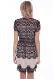 Scully BLACK CONTRAST LINING LACE DRESS - Scully Leather - Flyclothing LLC