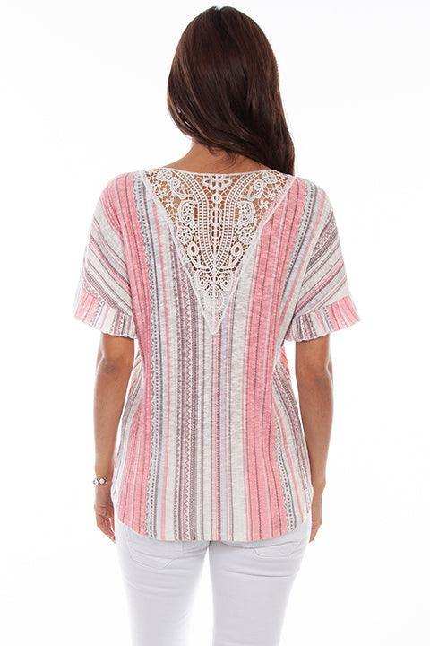 Scully CLAY-CORAL TIE FRONT TOP - Scully Leather - Flyclothing LLC