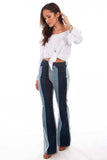 Scully DENIM COLOR BLOCK FLARE PANT - Scully Leather - Flyclothing LLC