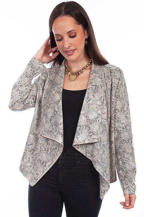 Scully Zip Drape Cross Over Jacket - Scully Leather - Flyclothing LLC