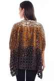 Scully Leather Honey Creek Brown Ombre Burnout Poncho - Scully Leather - Flyclothing LLC