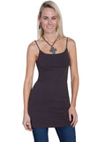 Scully CHARCOAL LONG SEAMLESS CAMISOLE (5 PACK) - Scully Leather - Flyclothing LLC