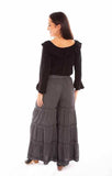 Scully Leather 100% Rayon Gun Metal Rayon Palazzo Pants W/Pockets Pant - Scully Leather - Flyclothing LLC