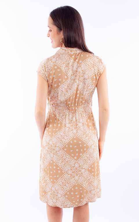 Scully Leather Honey Creek Toffee Bandana Print Dress - Scully Leather - Flyclothing LLC