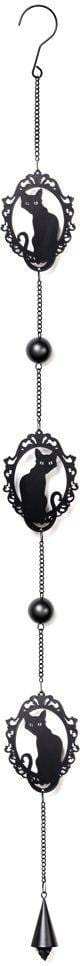 The Vault Feline Silhouette Hanging Decoration - Alchemy Gothic - Flyclothing LLC