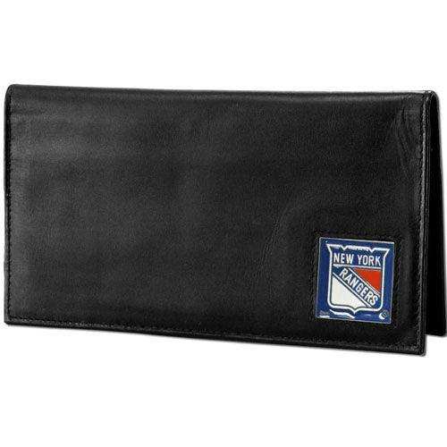 New York Rangers® Deluxe Leather Checkbook Cover - Siskiyou Buckle - Flyclothing LLC