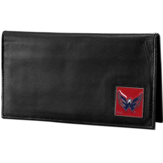 Washington Capitals® Deluxe Leather Checkbook Cover - Siskiyou Buckle - Flyclothing LLC