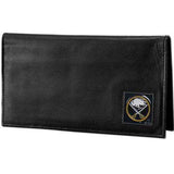 Buffalo Sabres® Deluxe Leather Checkbook Cover - Siskiyou Buckle - Flyclothing LLC