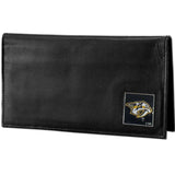 Nashville Predators® Deluxe Leather Checkbook Cover - Siskiyou Buckle - Flyclothing LLC