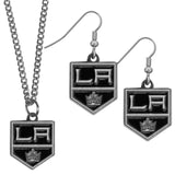 Los Angeles Kings® Dangle Earrings and Chain Necklace Set - Siskiyou Buckle - Flyclothing LLC