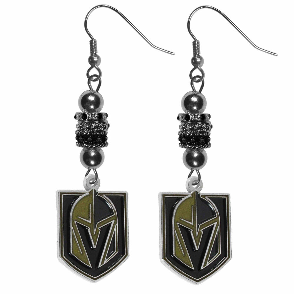 Vegas Golden Knights® Euro Bead Earrings - Siskiyou Buckle - Flyclothing LLC
