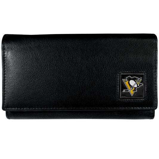 Pittsburgh Penguins® Leather Women's Wallet - Siskiyou Buckle - Flyclothing LLC