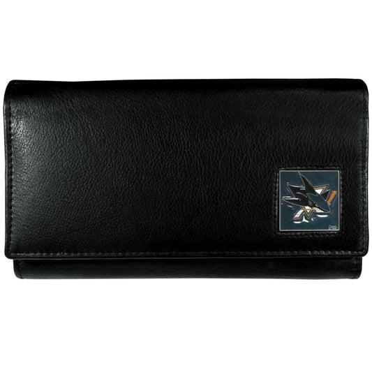 San Jose Sharks® Leather Women's Wallet - Siskiyou Buckle - Flyclothing LLC