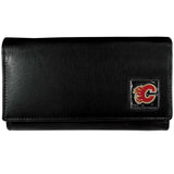 Calgary Flames® Leather Women's Wallet - Siskiyou Buckle - Flyclothing LLC