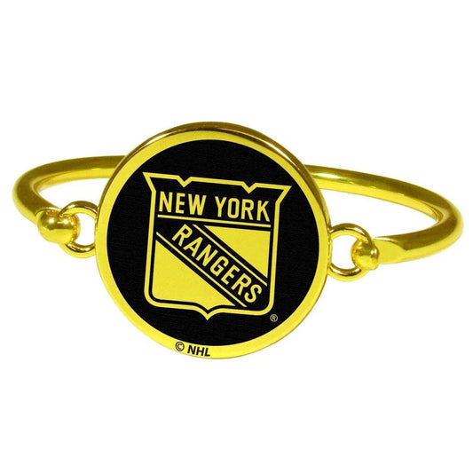 New York Rangers® Gold Tone Bangle Bracelet - Siskiyou Buckle - Flyclothing LLC