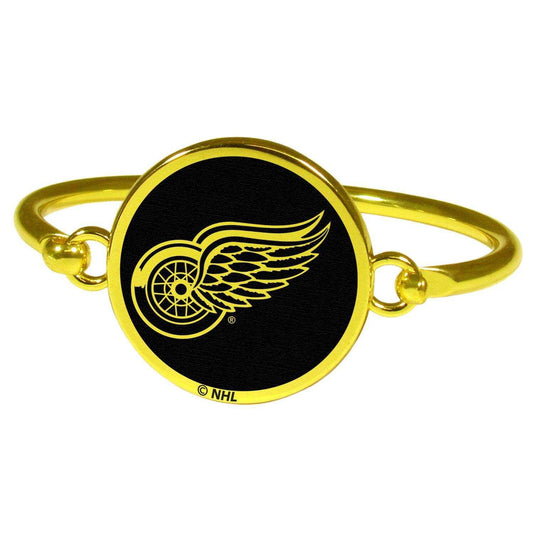 Detroit Red Wings® Gold Tone Bangle Bracelet - Siskiyou Buckle - Flyclothing LLC