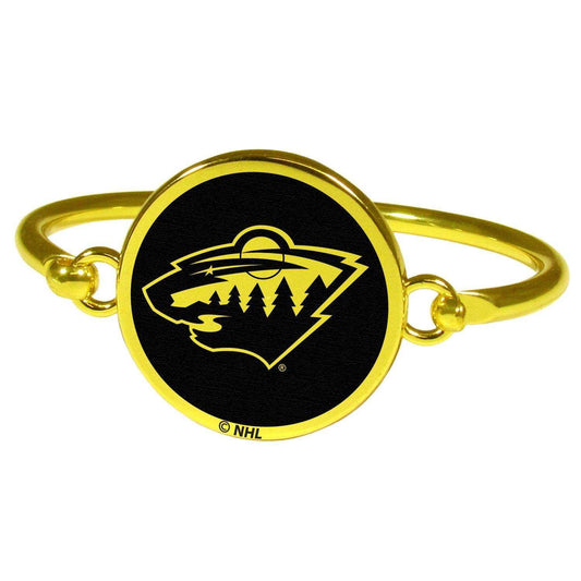 Minnesota Wild® Gold Tone Bangle Bracelet - Siskiyou Buckle - Flyclothing LLC