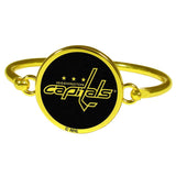 Washington Capitals® Gold Tone Bangle Bracelet - Siskiyou Buckle - Flyclothing LLC