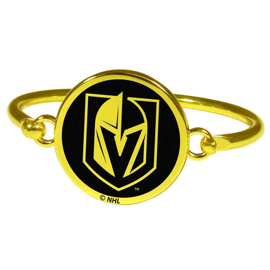 Vegas Golden Knights® Gold Tone Bangle Bracelet - Siskiyou Buckle - Flyclothing LLC