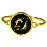 New Jersey Devils® Gold Tone Bangle Bracelet - Siskiyou Buckle - Flyclothing LLC