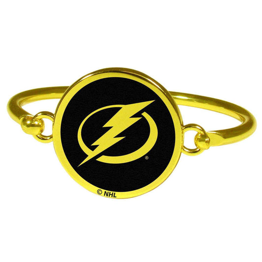 Tampa Bay Lightning® Gold Tone Bangle Bracelet - Siskiyou Buckle - Flyclothing LLC