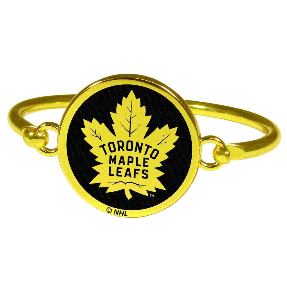 Toronto Maple Leafs® Gold Tone Bangle Bracelet - Siskiyou Buckle - Flyclothing LLC
