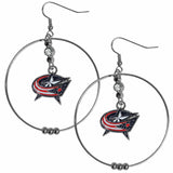 Columbus Blue Jackets® 2 Inch Hoop Earrings - Siskiyou Buckle - Flyclothing LLC