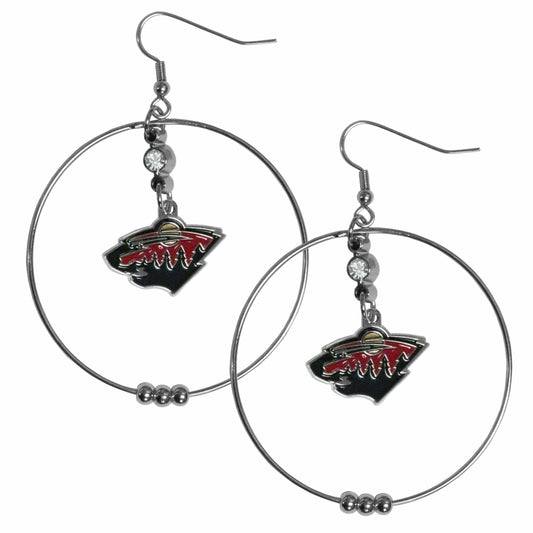 Minnesota Wild® 2 Inch Hoop Earrings - Siskiyou Buckle - Flyclothing LLC