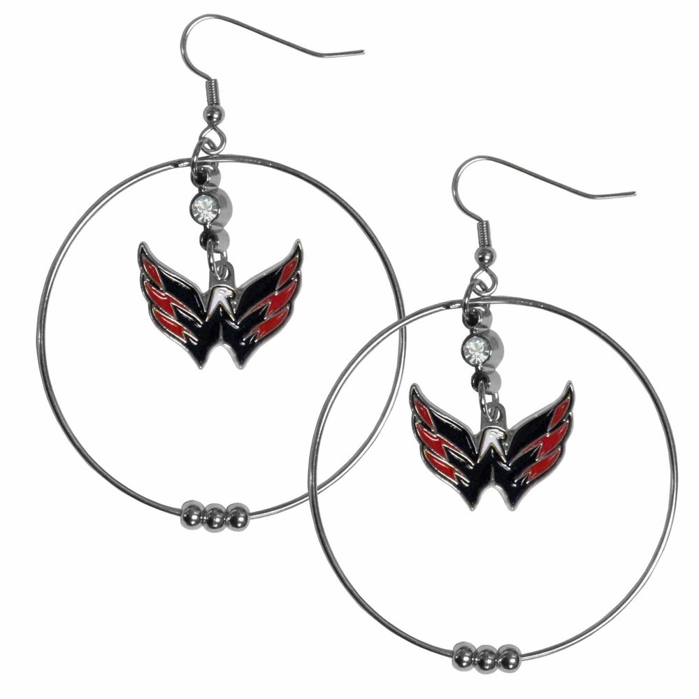 Washington Capitals® 2 Inch Hoop Earrings - Siskiyou Buckle - Flyclothing LLC