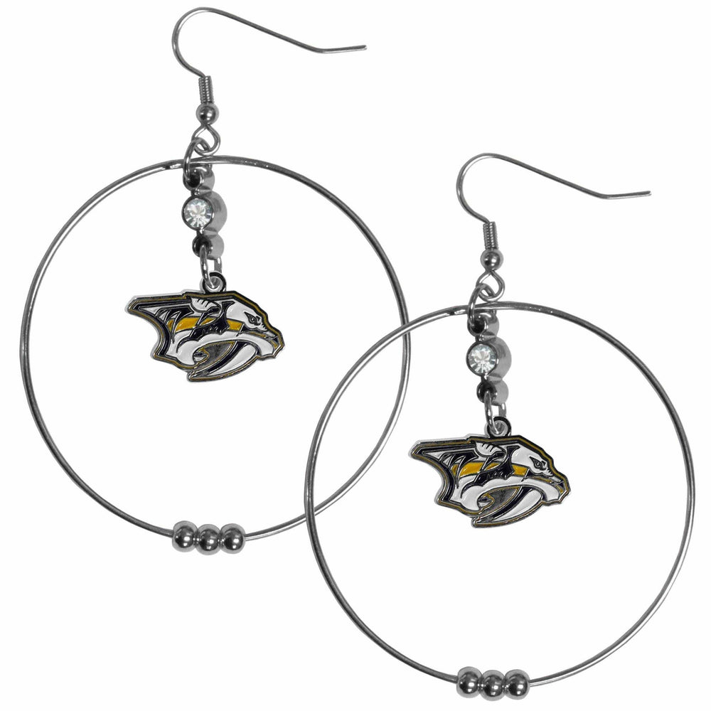 Nashville Predators® 2 Inch Hoop Earrings - Siskiyou Buckle - Flyclothing LLC