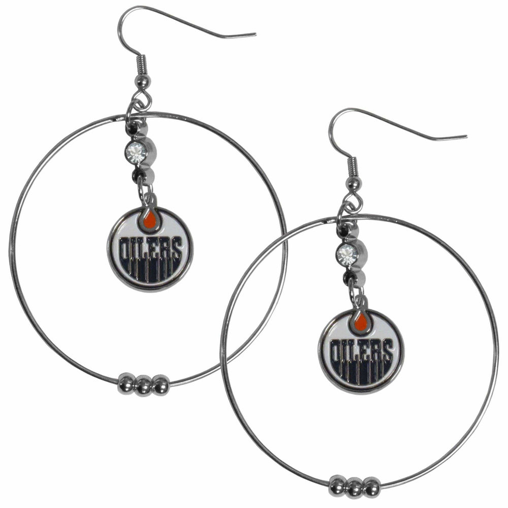 Edmonton Oilers® 2 Inch Hoop Earrings - Siskiyou Buckle - Flyclothing LLC