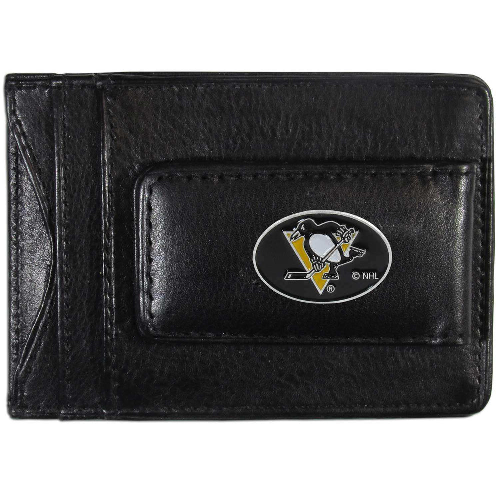 Pittsburgh Penguins® Leather Cash & Cardholder - Siskiyou Buckle - Flyclothing LLC
