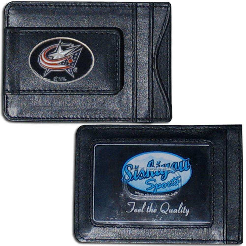 Columbus Blue Jackets® Leather Cash & Cardholder - Siskiyou Buckle - Flyclothing LLC