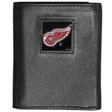 Detroit Red Wings® Deluxe Leather Tri-fold Wallet - Siskiyou Buckle - Flyclothing LLC