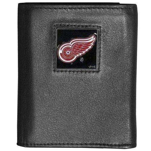 Detroit Red Wings® Deluxe Leather Tri-fold Wallet - Siskiyou Buckle - Flyclothing LLC