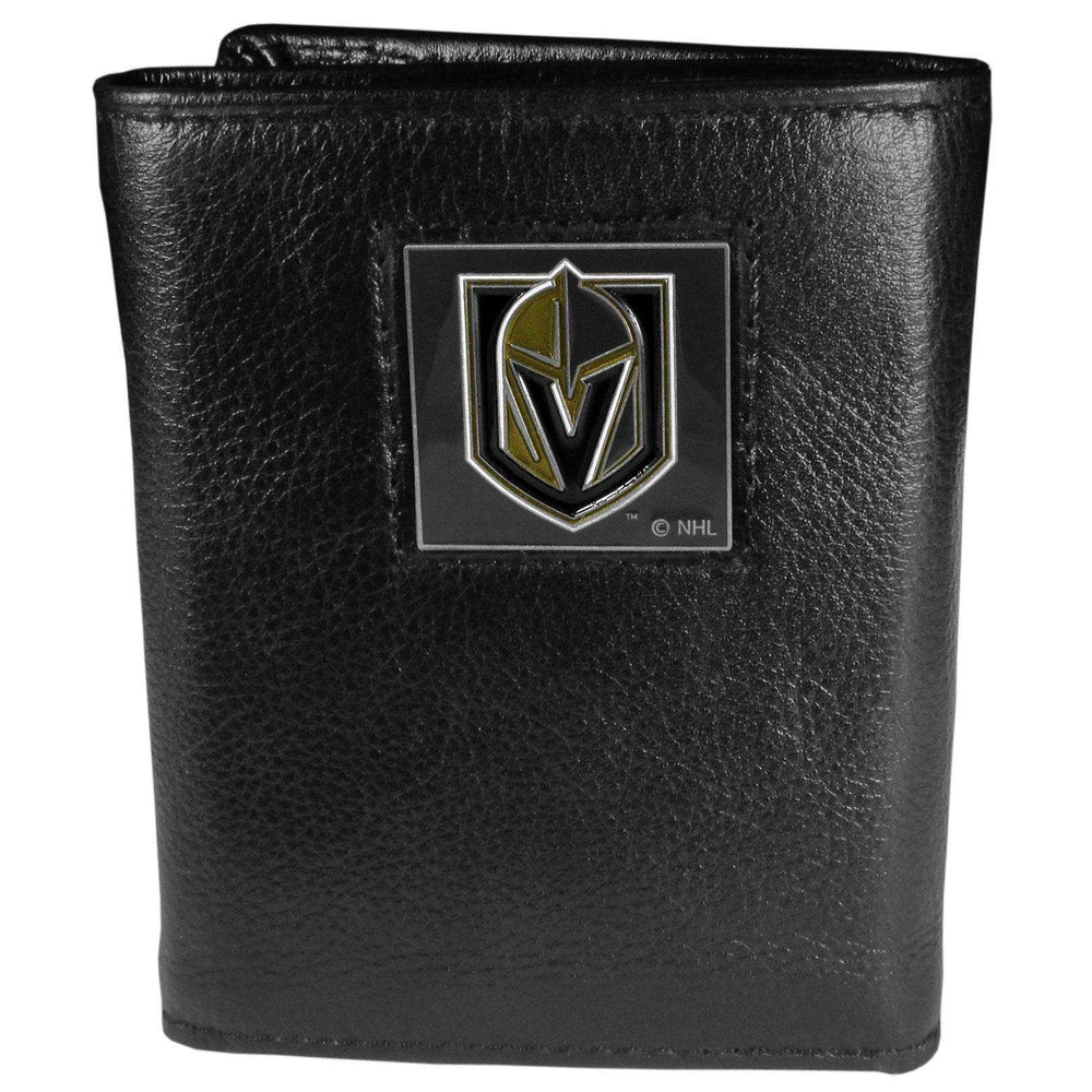 Las Vegas Golden Knights® Deluxe Leather Tri-fold Wallet - Siskiyou Buckle - Flyclothing LLC