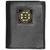 Boston Bruins® Deluxe Leather Tri-fold Wallet - Siskiyou Buckle - Flyclothing LLC
