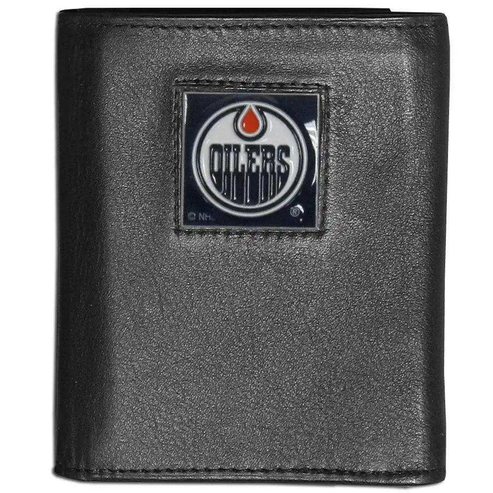 Edmonton Oilers® Leather Tri-fold Wallet - Siskiyou Buckle - Flyclothing LLC