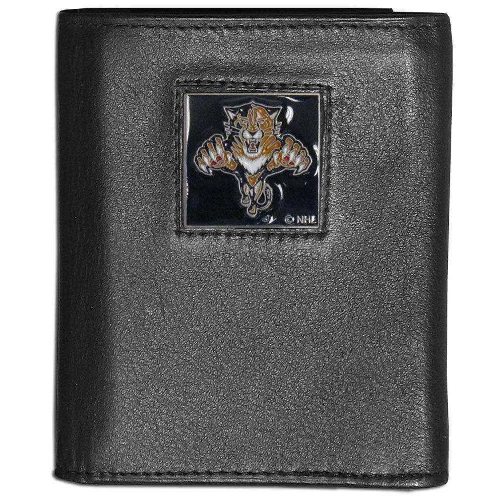 Florida Panthers® Leather Tri-fold Wallet - Siskiyou Buckle - Flyclothing LLC