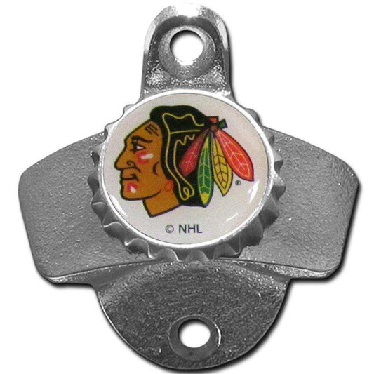 Chicago Blackhawks® Wall Mounted Bottle Opener - Siskiyou Buckle - Flyclothing LLC