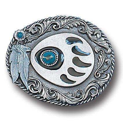 Western Claw with Stone Enameled Belt Buckle - Siskiyou Buckle - Flyclothing LLC