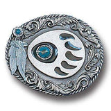 Western Claw with Stone Enameled Belt Buckle - Siskiyou Buckle - Flyclothing LLC